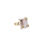 Dragana Baroque Pearl Ring by MIROLYUB – handmade designer ring, jewelry gift for her, New York jewelry