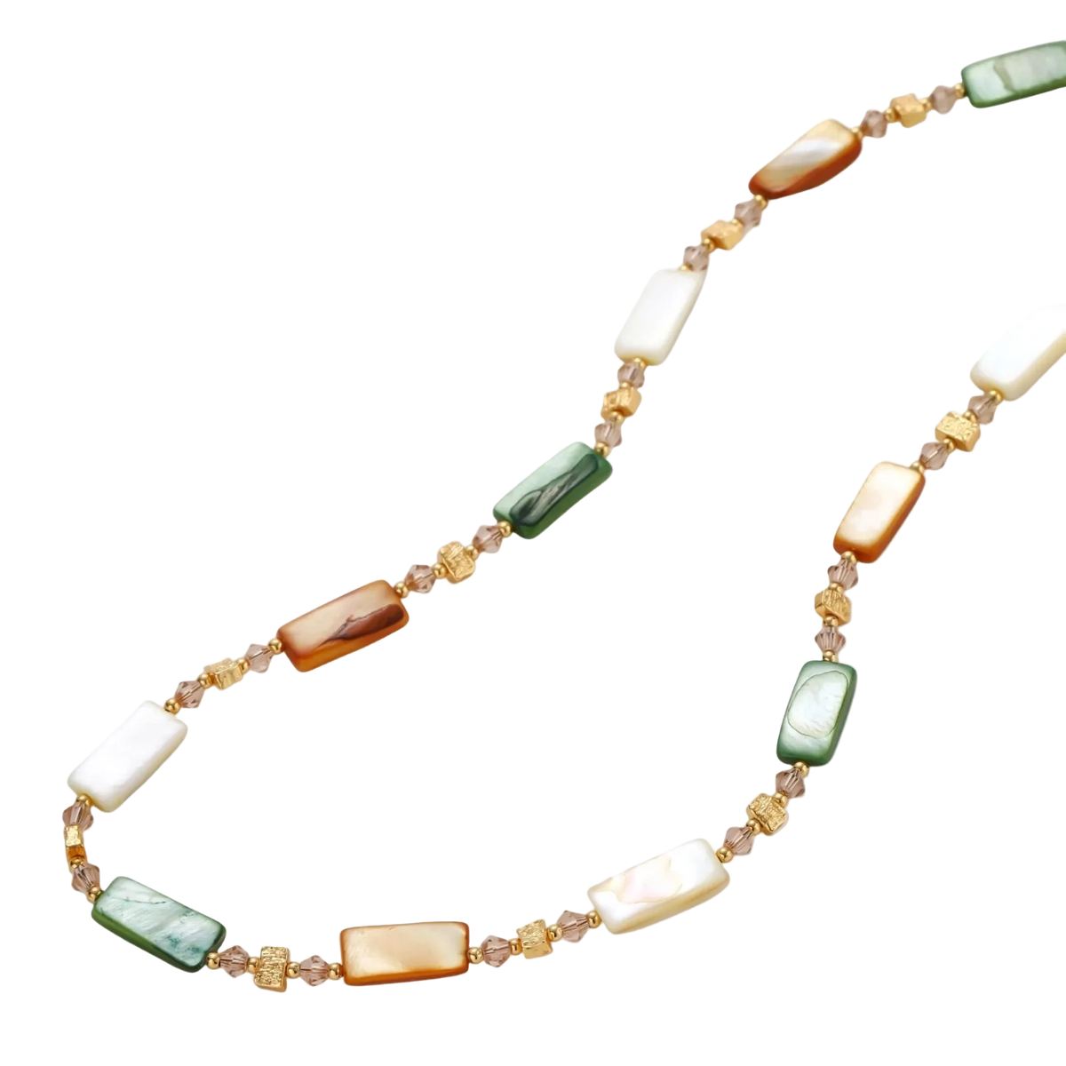 Dunja Shell Necklace by MIROLYUB – handmade designer necklace, jewelry gift for her, New York jewelry