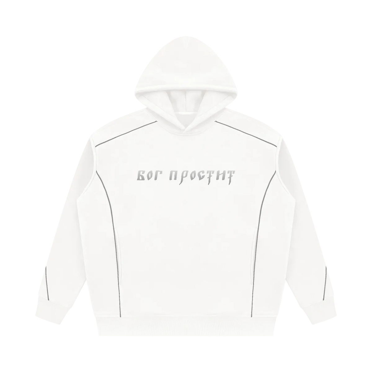 God Forgives / New York — Piping Fleece Hoodie by MIROLYUB – MIROLYUB New York streetwear hoodie, streetwear gift for him