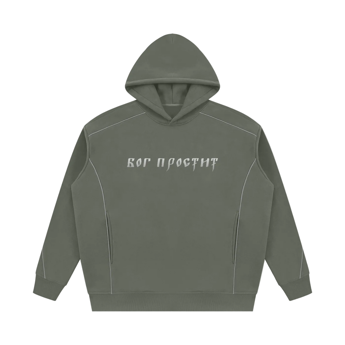 God Forgives / New York — Piping Fleece Hoodie by MIROLYUB – MIROLYUB New York streetwear hoodie, streetwear gift for him