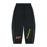 God Forgives — Piping Fleece Sweatpants by MIROLYUB – MIROLYUB New York streetwear sweatpants, streetwear gift for him