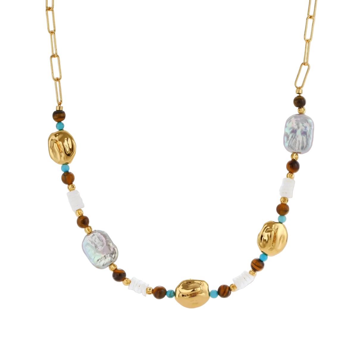 Gordana Baroque Necklace by MIROLYUB – handmade designer necklace, jewelry gift for her, New York jewelry