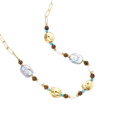 Gordana Baroque Necklace by MIROLYUB – handmade designer necklace, jewelry gift for her, New York jewelry
