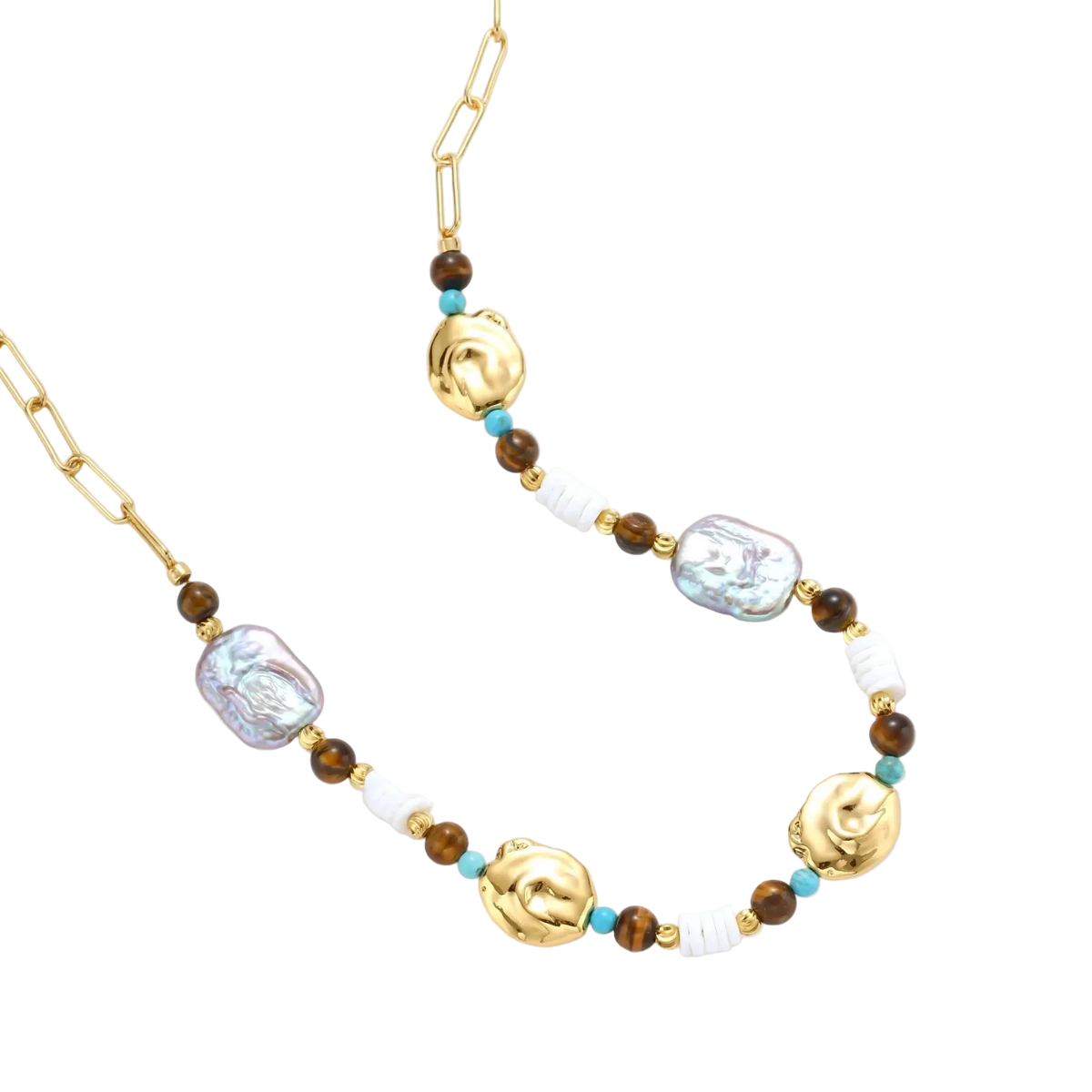 Gordana Baroque Necklace by MIROLYUB – handmade designer necklace, jewelry gift for her, New York jewelry