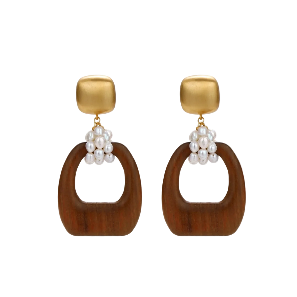 Jasna Drop Earrings by MIROLYUB – handmade designer earrings, jewelry gift for her, New York jewelry
