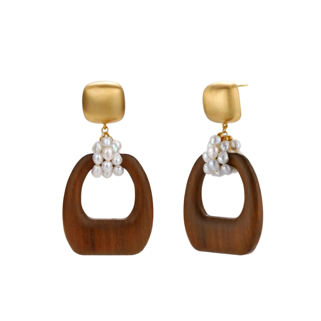 Jasna Drop Earrings by MIROLYUB – handmade designer earrings, jewelry gift for her, New York jewelry