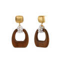Jasna Drop Earrings by MIROLYUB – handmade designer earrings, jewelry gift for her, New York jewelry