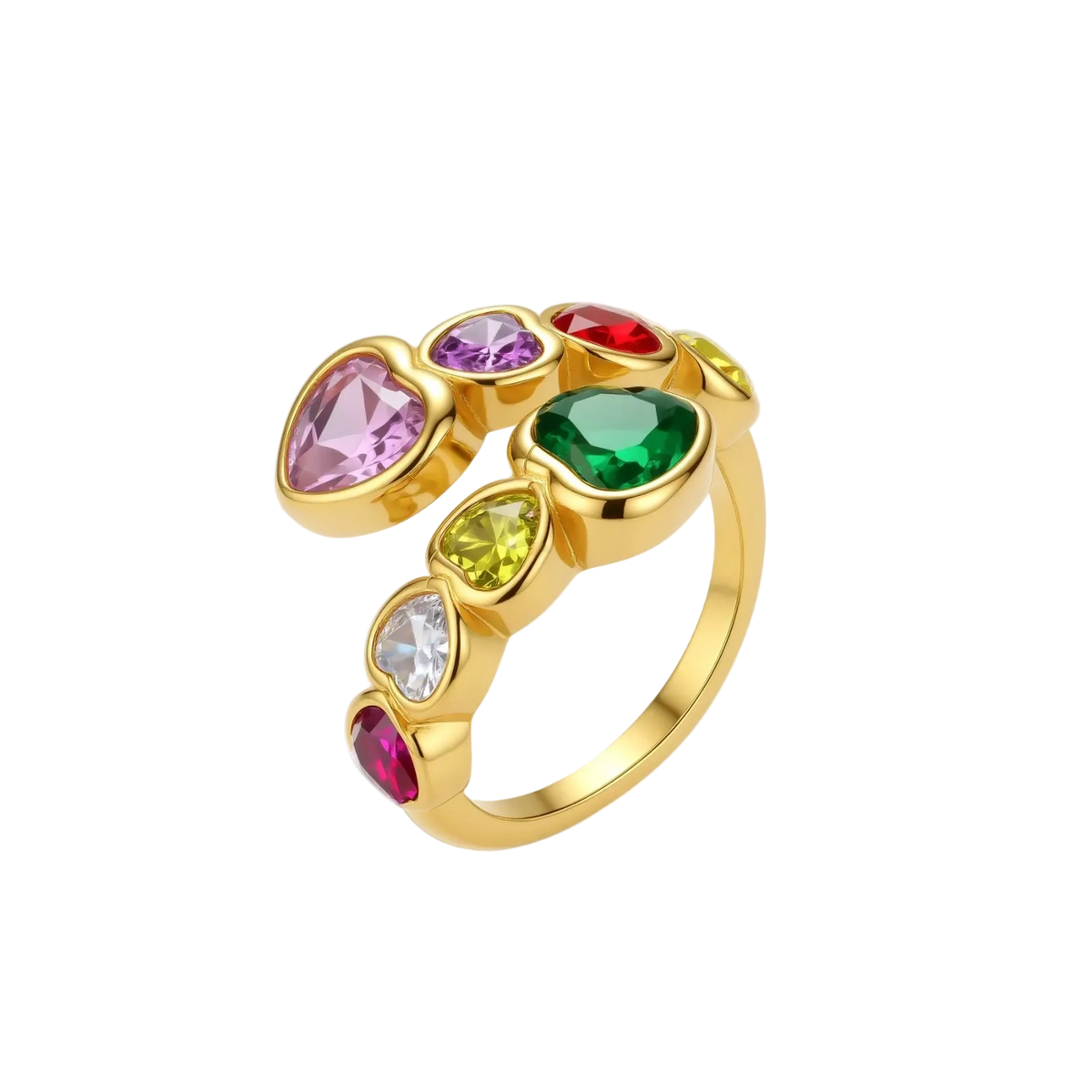 Lyubomira Heart Ring by MIROLYUB – handmade designer ring, jewelry gift for her, New York jewelry
