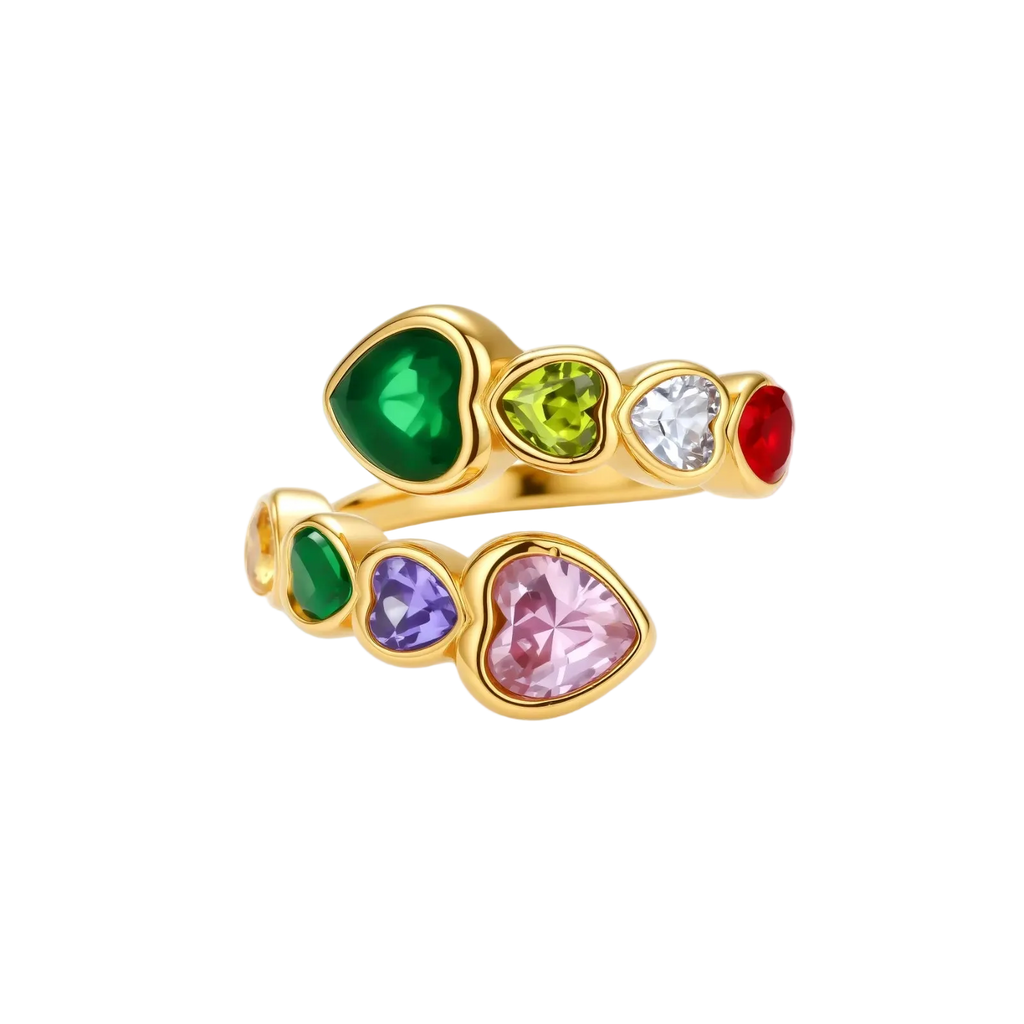 Lyubomira Heart Ring by MIROLYUB – handmade designer ring, jewelry gift for her, New York jewelry