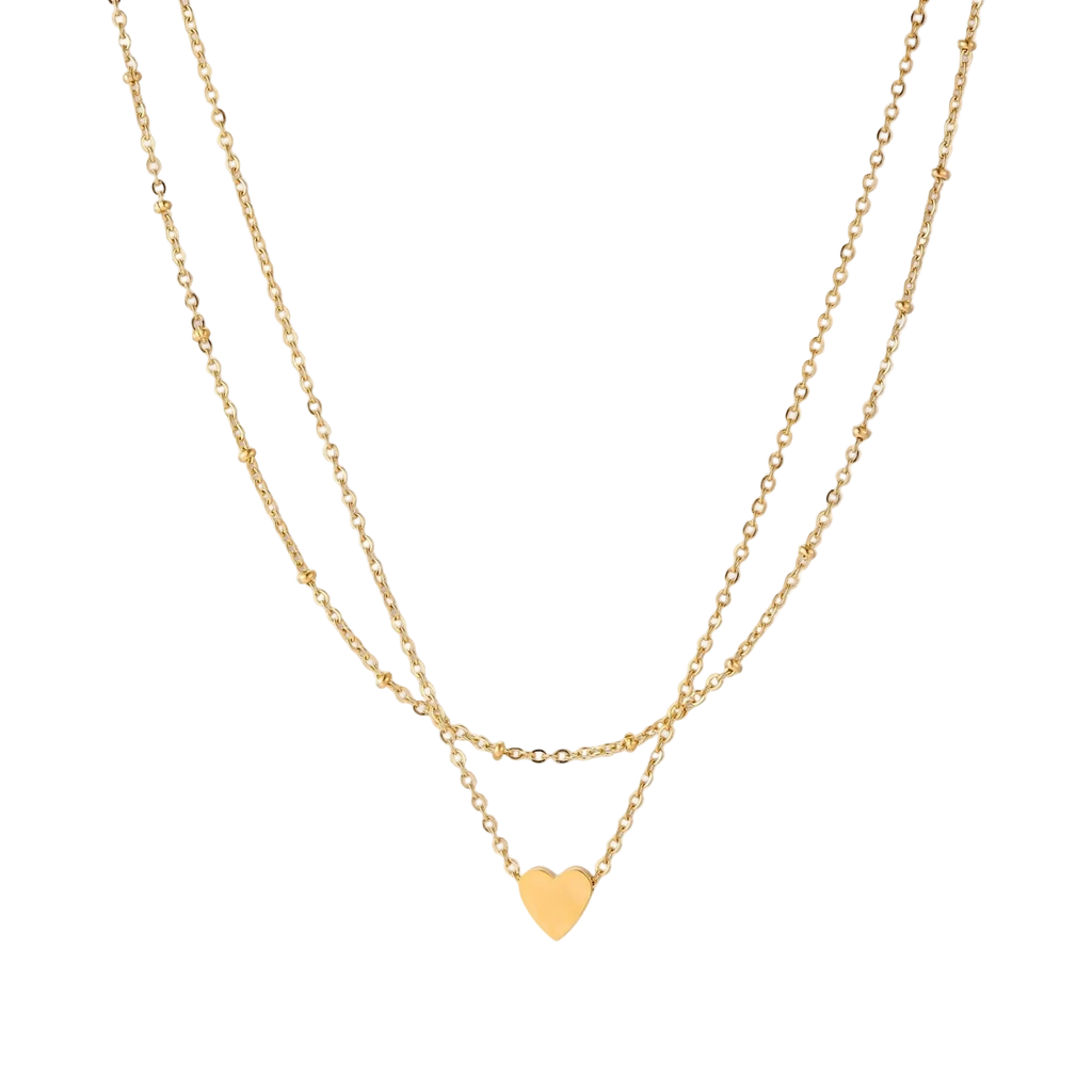 Lyuboslava Heart Necklace by MIROLYUB – handmade designer necklace, jewelry gift for her, New York jewelry