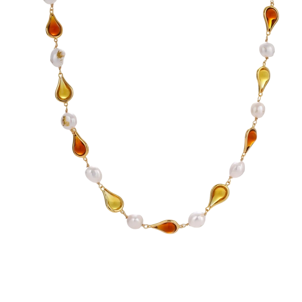 Medena Baroque Necklace by MIROLYUB – handmade designer necklace, jewelry gift for her, New York jewelry
