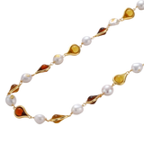 Medena Baroque Necklace by MIROLYUB – handmade designer necklace, jewelry gift for her, New York jewelry