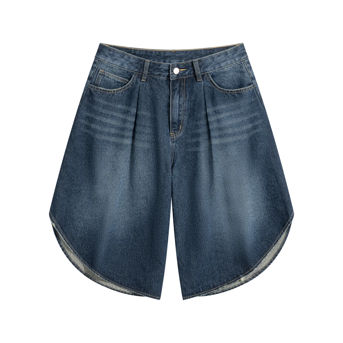 Men’s Wide Leg Denim Shorts by MIROLYUB – MIROLYUB New York streetwear shorts, summer streetwear