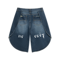 Men’s Wide Leg Denim Shorts by MIROLYUB – MIROLYUB New York streetwear shorts, summer streetwear