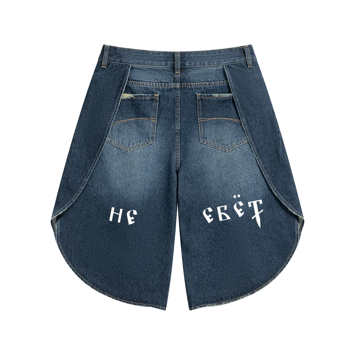 Men’s Wide Leg Denim Shorts by MIROLYUB – MIROLYUB New York streetwear shorts, summer streetwear