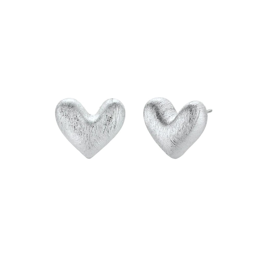 Milica Heart Studs by MIROLYUB – MIROLYUB New York streetwear piece, designer gift