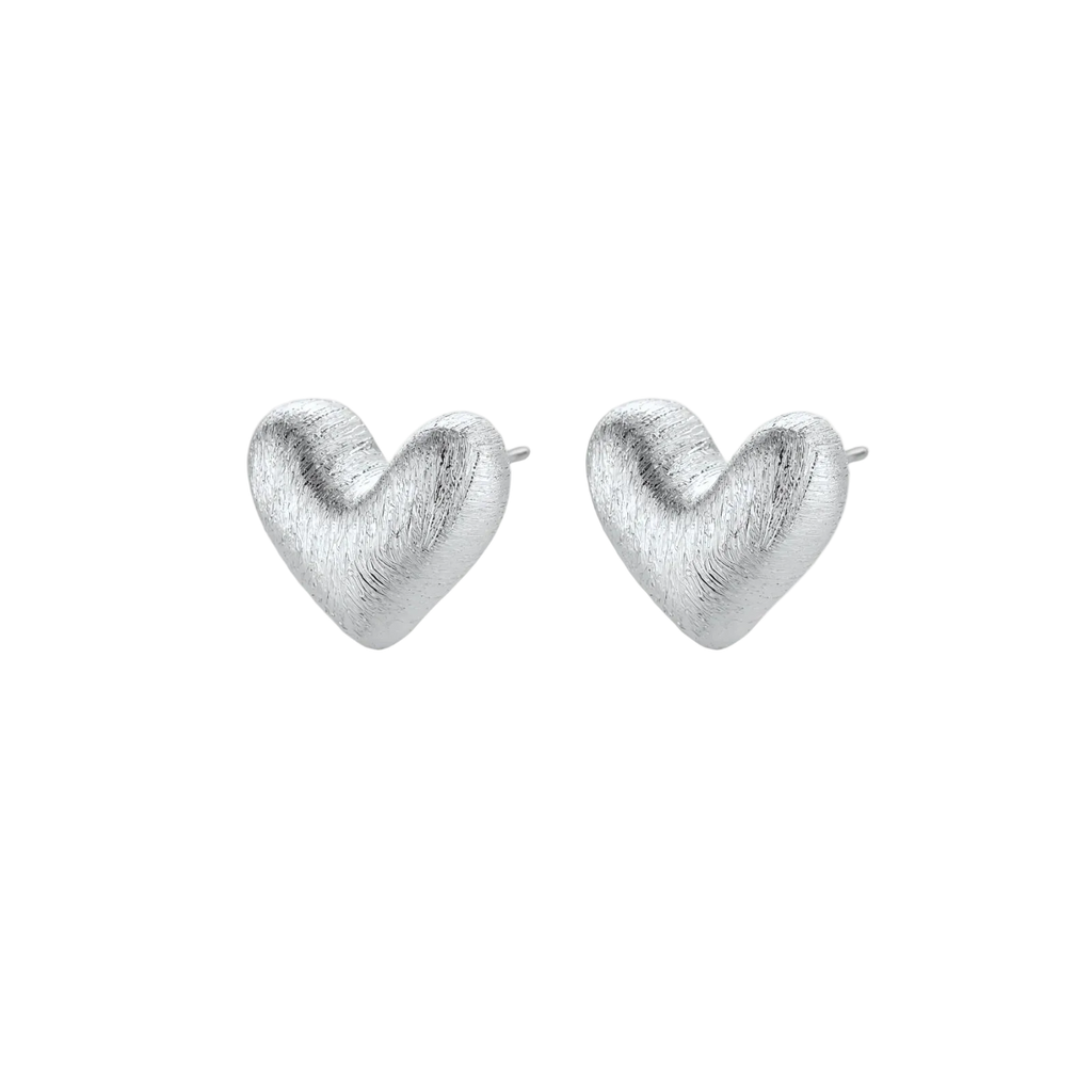 Milica Heart Studs by MIROLYUB – MIROLYUB New York streetwear piece, designer gift