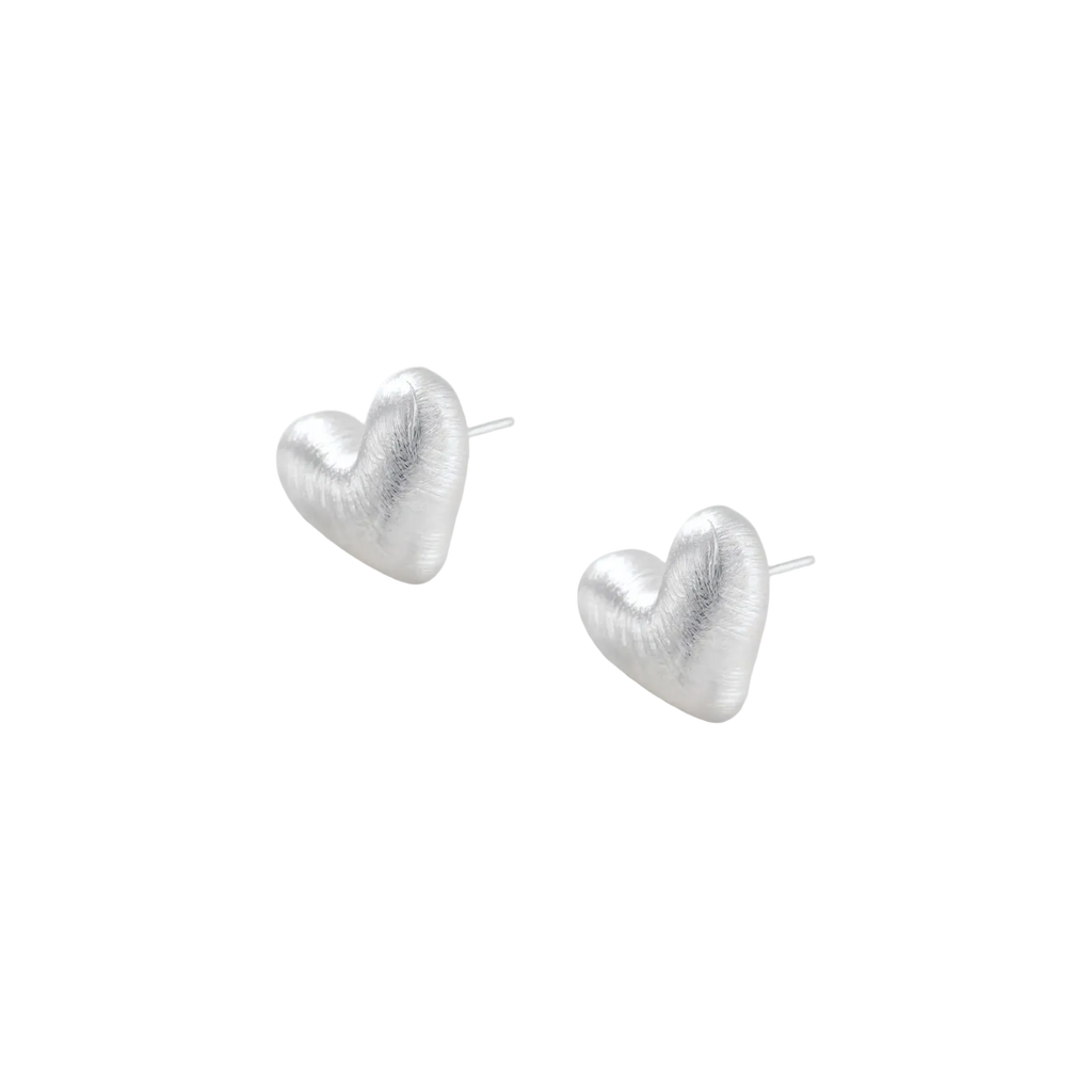 Milica Heart Studs by MIROLYUB – MIROLYUB New York streetwear piece, designer gift