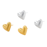 Milica Heart Studs by MIROLYUB – MIROLYUB New York streetwear piece, designer gift