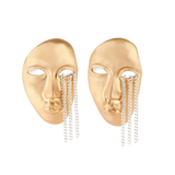 Mislava Face Earrings by MIROLYUB – handmade designer earrings, jewelry gift for her, New York jewelry