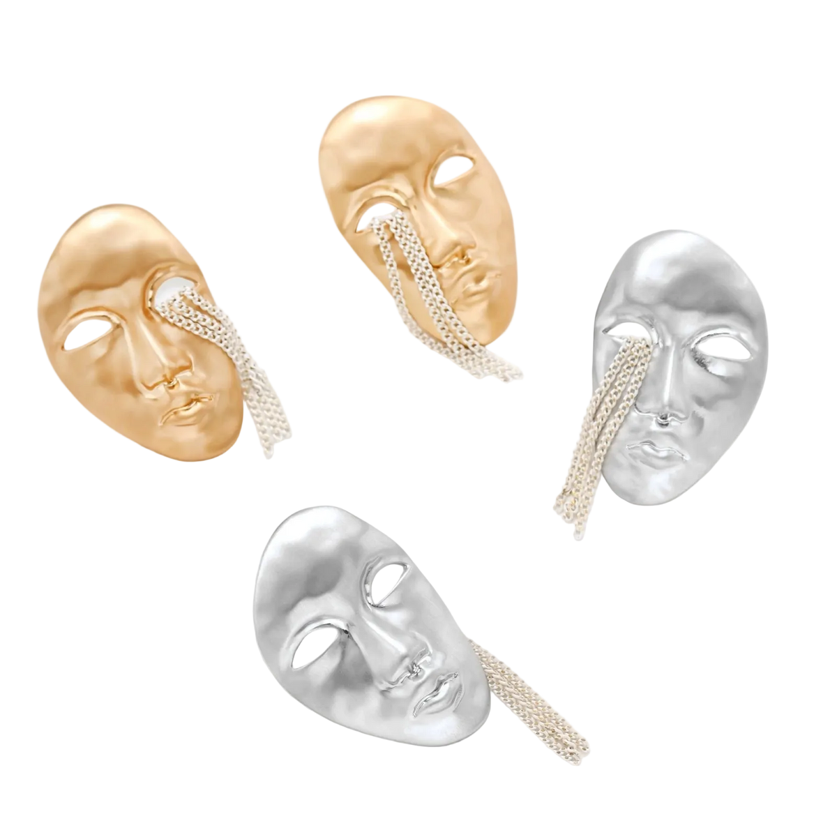 Mislava Face Earrings by MIROLYUB – handmade designer earrings, jewelry gift for her, New York jewelry