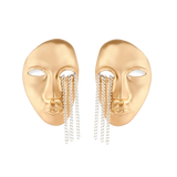 Mislava Face Earrings by MIROLYUB – handmade designer earrings, jewelry gift for her, New York jewelry