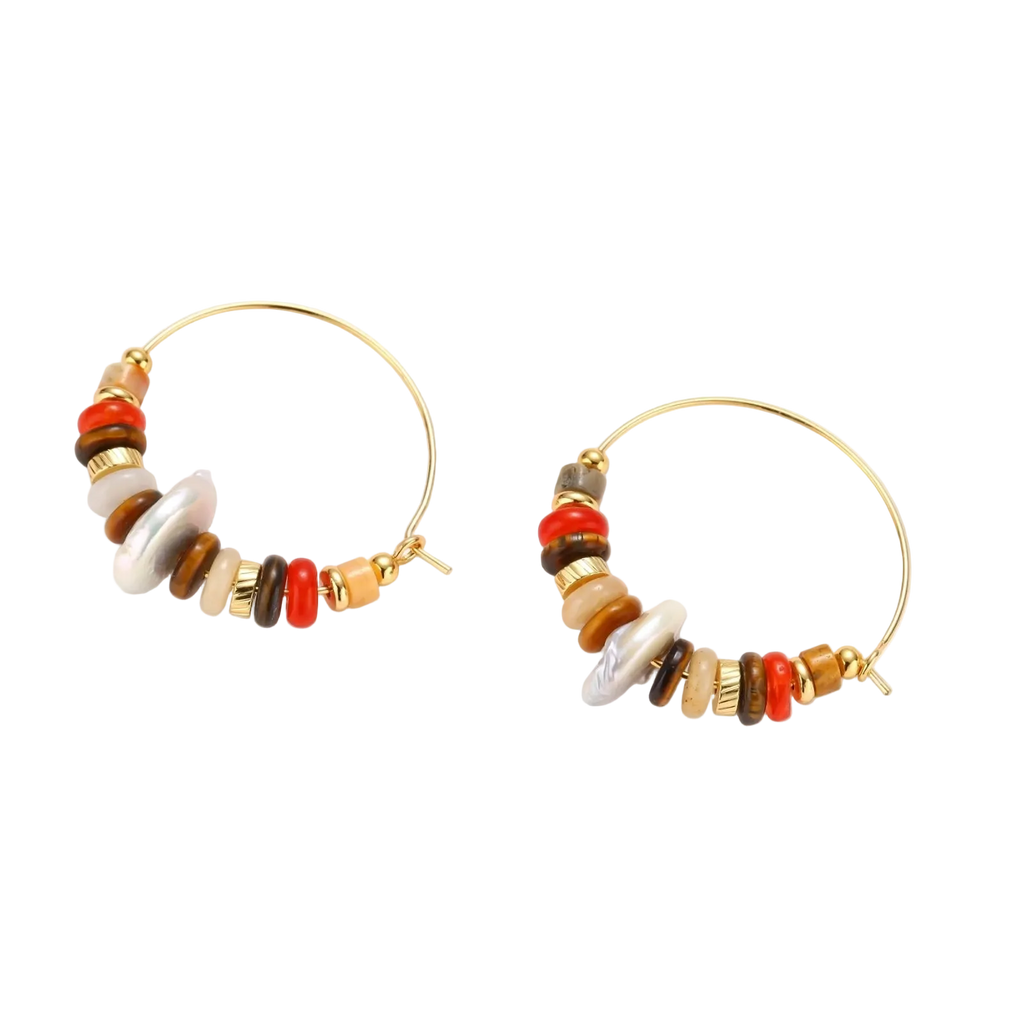 Nadezhda Pearl Earrings by MIROLYUB – handmade designer earrings, jewelry gift for her, New York jewelry
