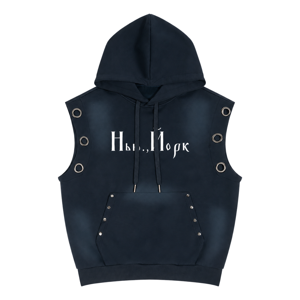 New York — Eyelet Hoodie by MIROLYUB – MIROLYUB New York streetwear hoodie, streetwear gift for him