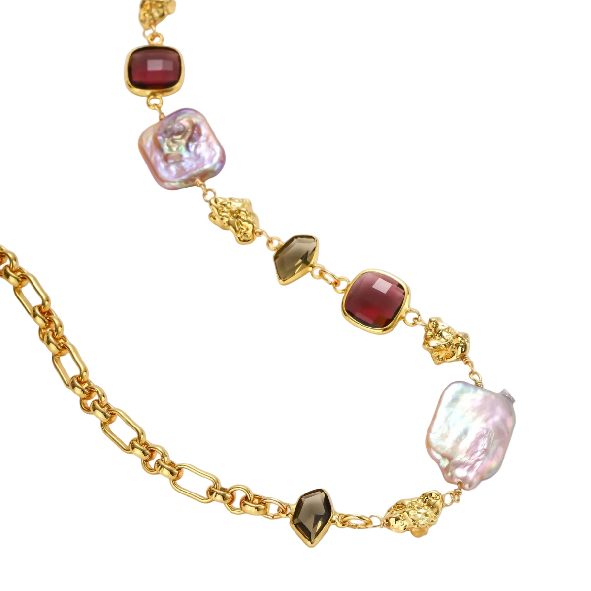 Radmira Baroque Necklace by MIROLYUB – handmade designer necklace, jewelry gift for her, New York jewelry
