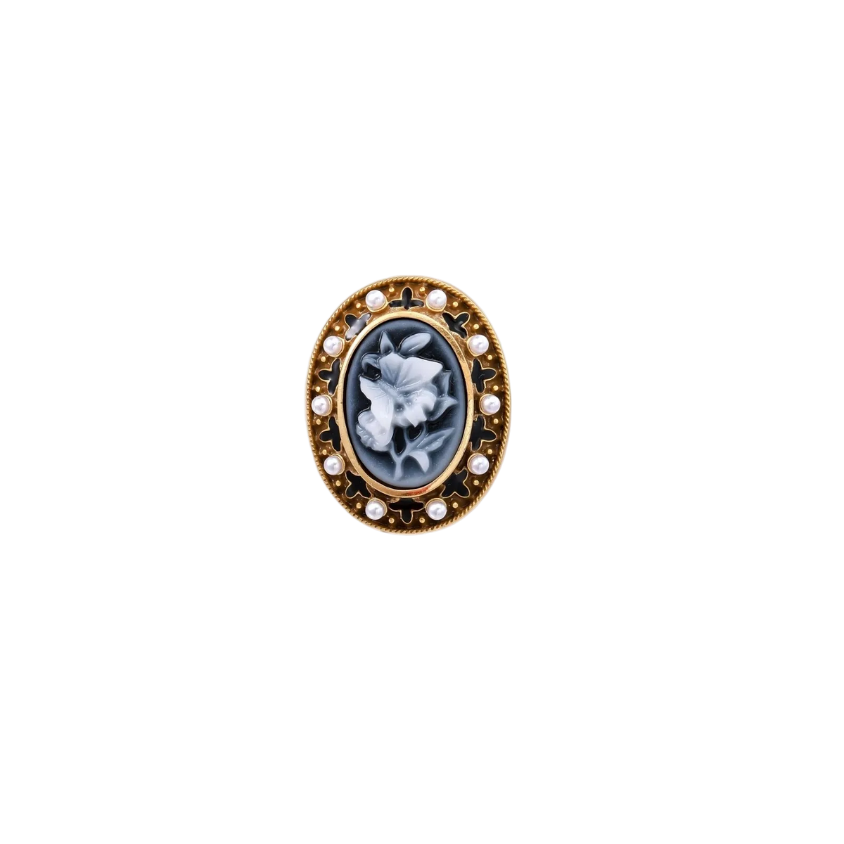 Ruzhana Cameo Ring by MIROLYUB – handmade designer ring, jewelry gift for her, New York jewelry