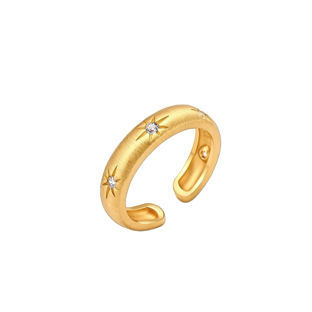 Svetomir Cuff Ring by MIROLYUB – handmade designer ring, jewelry gift for her, New York jewelry