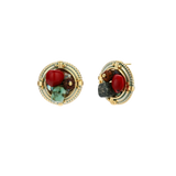 Vera Circle Earrings by MIROLYUB – handmade designer earrings, jewelry gift for her, New York jewelry