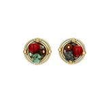 Vera Circle Earrings by MIROLYUB – handmade designer earrings, jewelry gift for her, New York jewelry