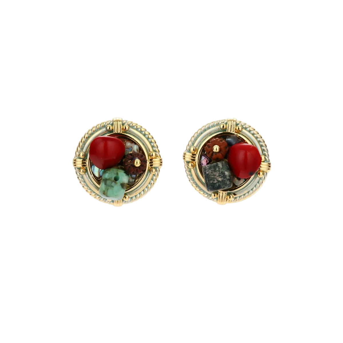 Vera Circle Earrings by MIROLYUB – handmade designer earrings, jewelry gift for her, New York jewelry