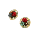 Vera Circle Earrings by MIROLYUB – handmade designer earrings, jewelry gift for her, New York jewelry
