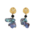 Veselinka Baroque Drop Earrings by MIROLYUB – handmade designer earrings, jewelry gift for her, New York jewelry
