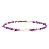 Veselka Amethyst Necklace by MIROLYUB – handmade designer necklace, jewelry gift for her, New York jewelry
