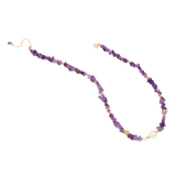 Veselka Amethyst Necklace by MIROLYUB – handmade designer necklace, jewelry gift for her, New York jewelry