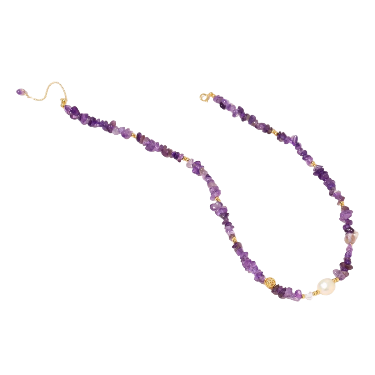 Veselka Amethyst Necklace by MIROLYUB – handmade designer necklace, jewelry gift for her, New York jewelry