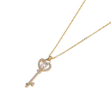 Vesna Key Necklace by MIROLYUB – handmade designer necklace, jewelry gift for her, New York jewelry