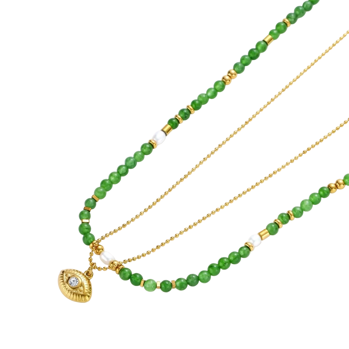 Vidana Layered Necklace by MIROLYUB – handmade designer necklace, jewelry gift for her, New York jewelry