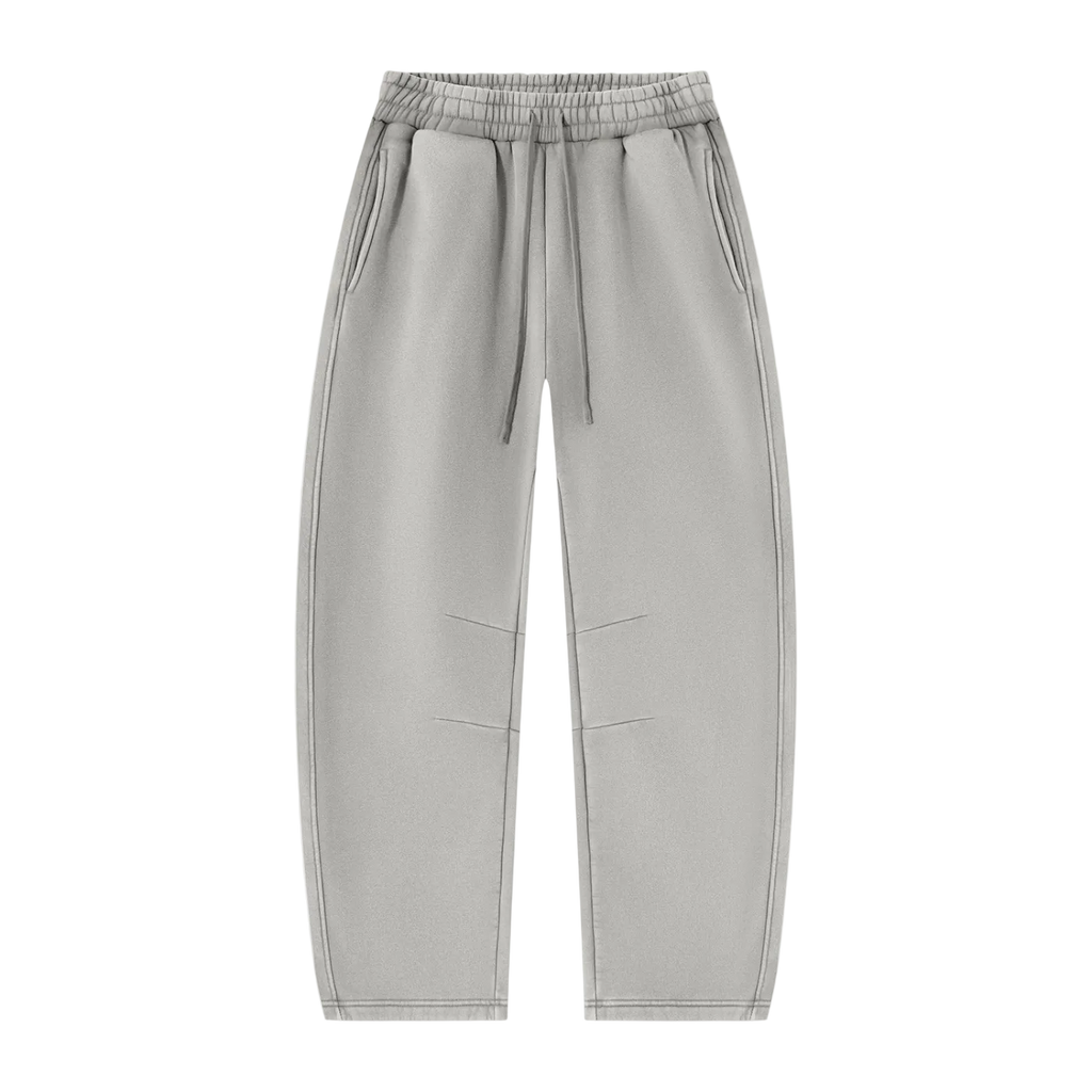 Vintage Wash — Barrel-Leg Fleece Sweatpants by MIROLYUB – MIROLYUB New York streetwear sweatpants, streetwear gift for him
