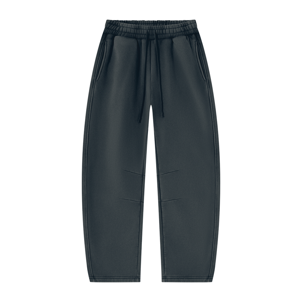 Vintage Wash — Barrel-Leg Fleece Sweatpants by MIROLYUB – MIROLYUB New York streetwear sweatpants, streetwear gift for him