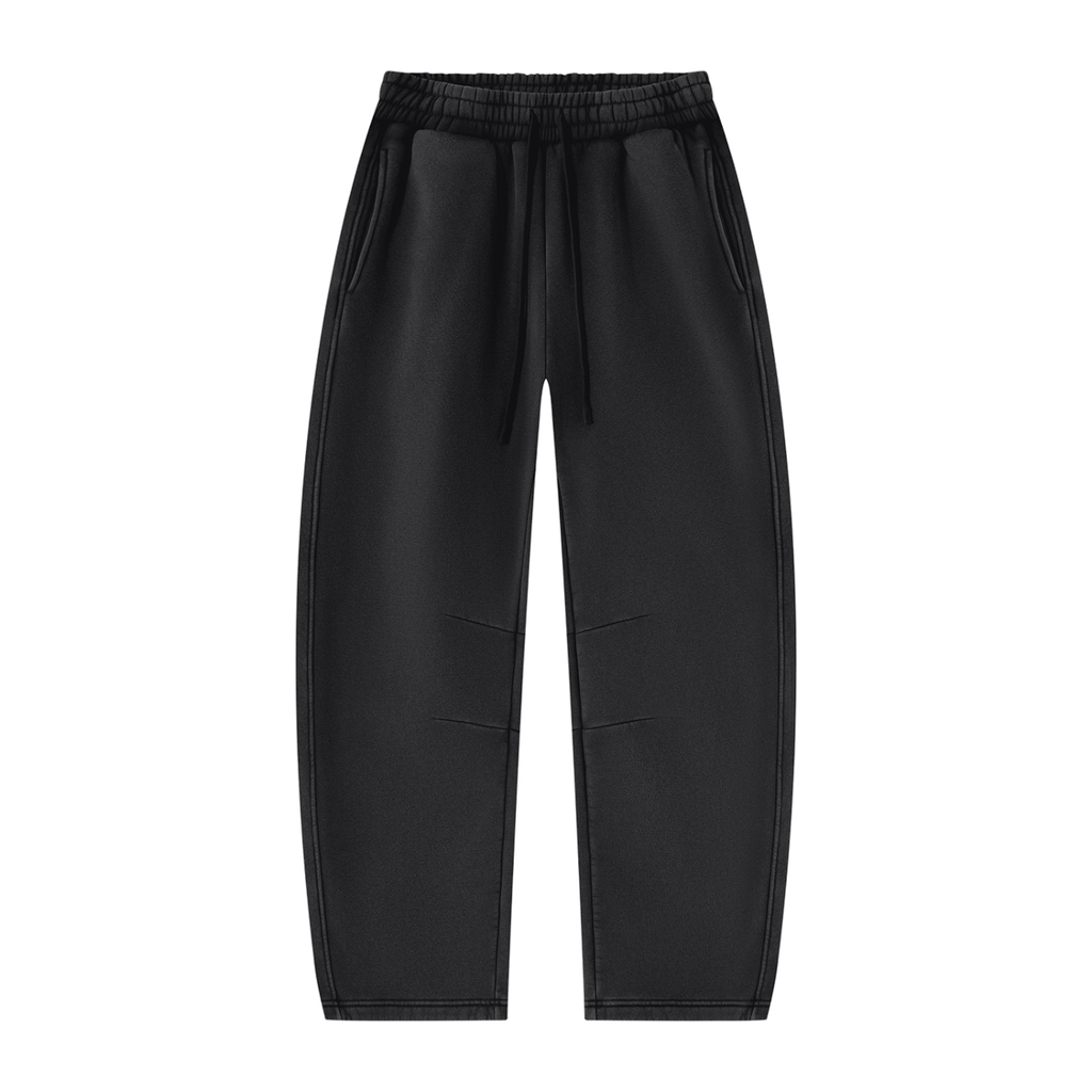 Vintage Wash — Barrel-Leg Fleece Sweatpants by MIROLYUB – MIROLYUB New York streetwear sweatpants, streetwear gift for him