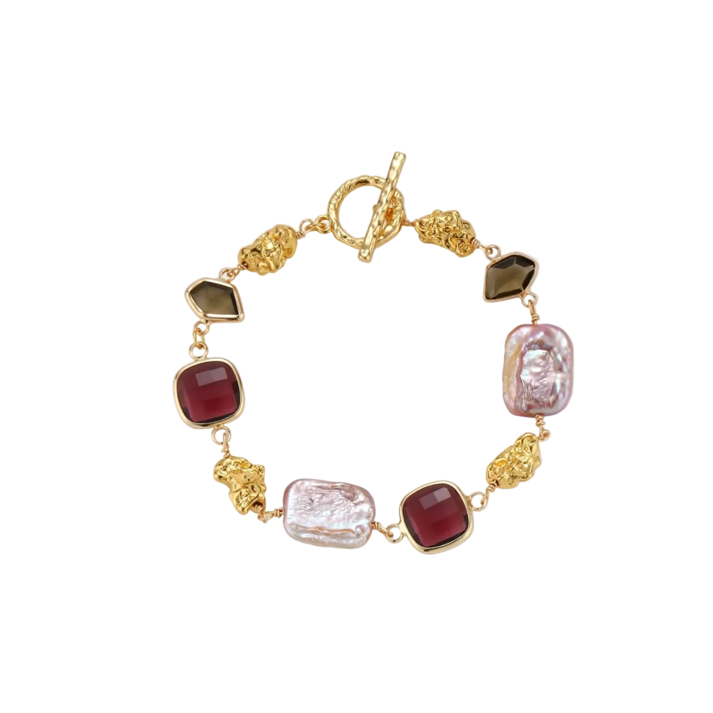 Vladena Charm Bracelet by MIROLYUB – handmade designer bracelet, jewelry gift for her, New York jewelry