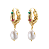 Zdenka Baroque Hoops by MIROLYUB – handmade designer earrings, jewelry gift for her, New York jewelry