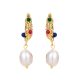 Zdenka Baroque Hoops by MIROLYUB – handmade designer earrings, jewelry gift for her, New York jewelry