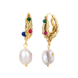 Zdenka Baroque Hoops by MIROLYUB – handmade designer earrings, jewelry gift for her, New York jewelry