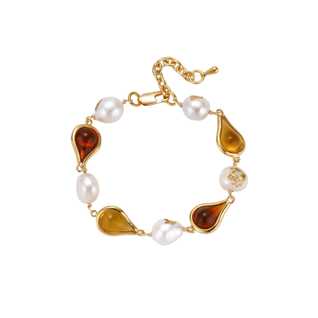 Zlatina Teardrop Bracelet by MIROLYUB – handmade designer bracelet, jewelry gift for her, New York jewelry