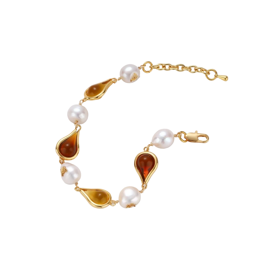 Zlatina Teardrop Bracelet by MIROLYUB – handmade designer bracelet, jewelry gift for her, New York jewelry
